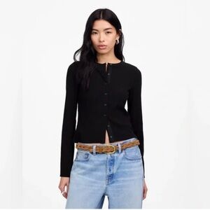 Madewell Classic Black Button-Down Top
